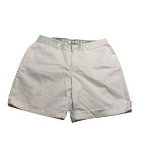 Women's CJ Banks Size 20 White Chino Shorts 100% Cotton NWOT